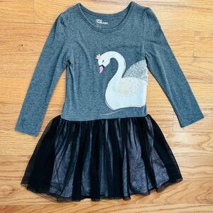 Epic Threads Long Sleeve Black Swan Tulle Dress - 6